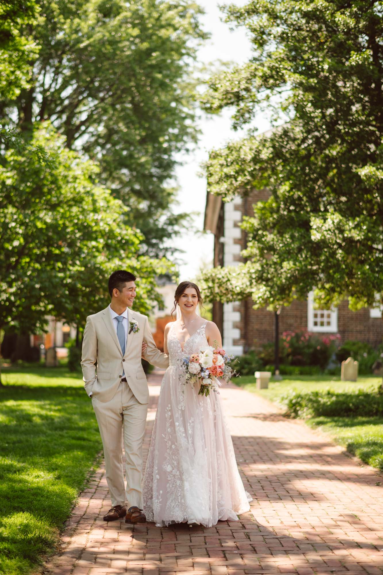 A wedding at Christ Church in Alexandria, VA.