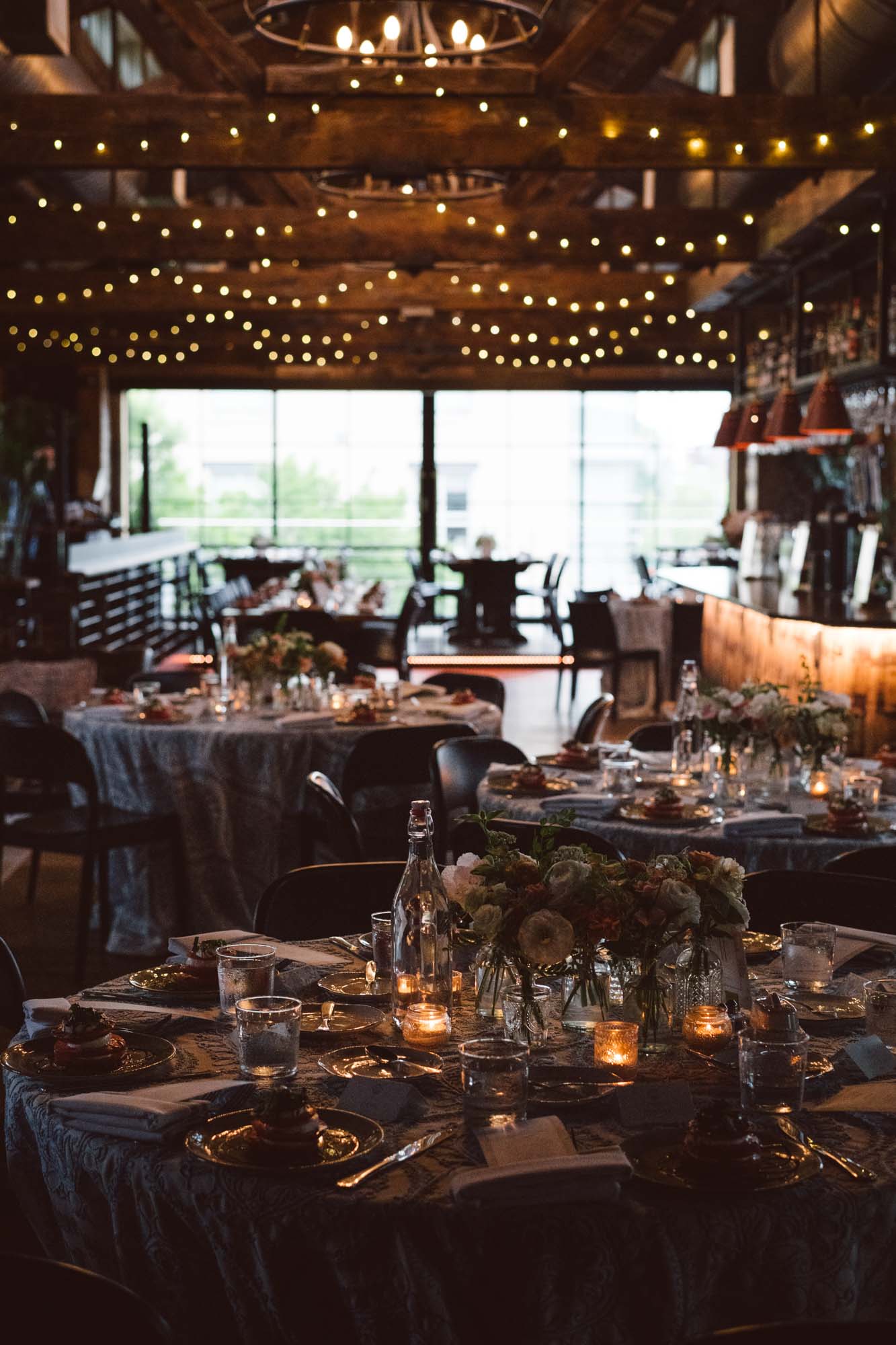 Cooper Mill wedding reception.