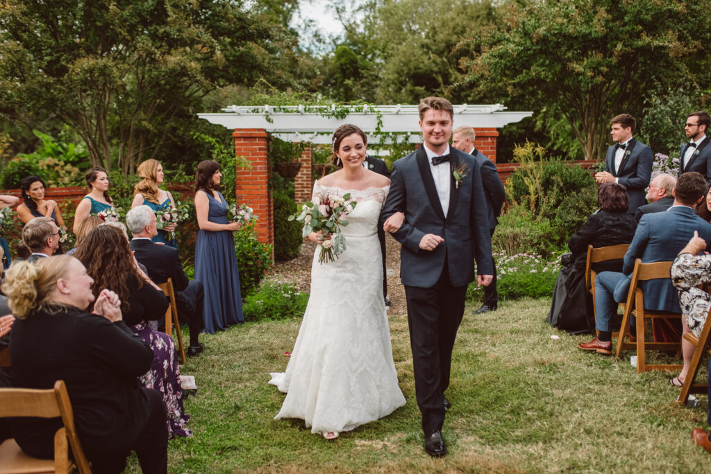 A wedding ceremony at River Farm in Alexandria, Virginia.